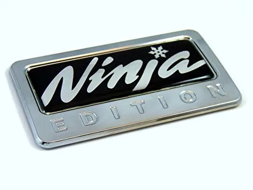Ninja Edition Chrome Emblem With Domed Decal Car Auto Motorcycle Bike Badge 1