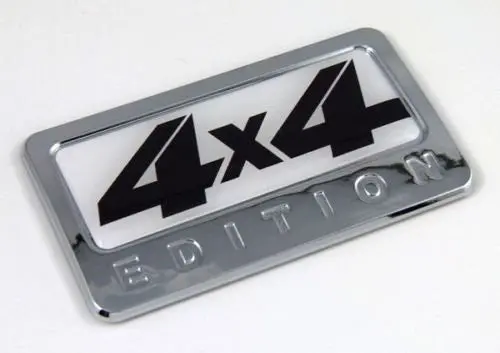 Car Chrome Decals Cbedi-4X4 4X4 Edition Chrome Emblem With Domed Decal Car Auto Badge 4 X 4 All Wheel Drive 1