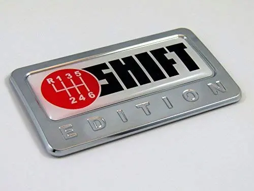 Shift Edition Chrome Emblem With Domed Decal Car Auto Motorcycle Bike Badge 1