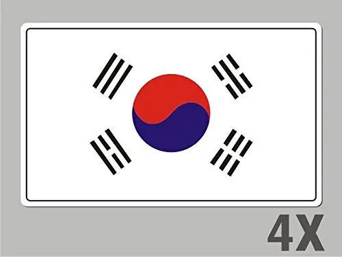 4 South Korea Stickers Flag Decal Bumper Car Bike Emblem Vinyl Fl058 1