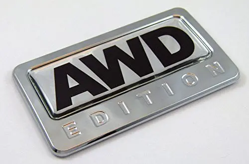 Car Chrome Decals Cbedi-Awd Awd All Wheel Drive Edition Chrome Emblem With Domed Decal Car Auto Bike Badge 1
