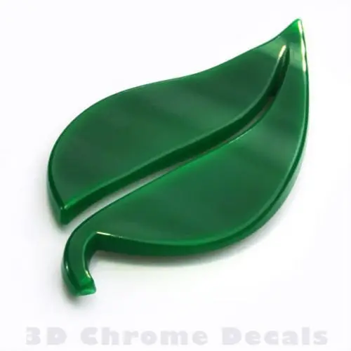 Green Leaf Eco Hybrid Car Decal Label Sticker Plastic 1