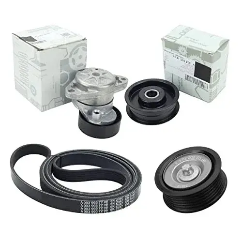 Engine Drive Belt Tensioner & Idler Pulley Serpentine Belt Kit 1