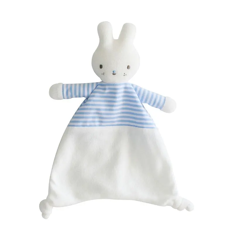 Alimrose - Baby Bunny Comforter - Blue Stripe 1