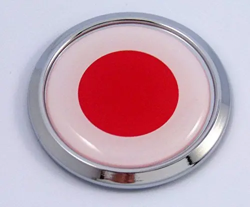 Japan Japanese Round Flag Car Chrome Decal Emblem Bumper Sticker Bezel Badge 1