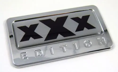 Xxx Edition Car Chrome Emblem With Dome Decal Auto Truck Bike 3D Badge Usa 1