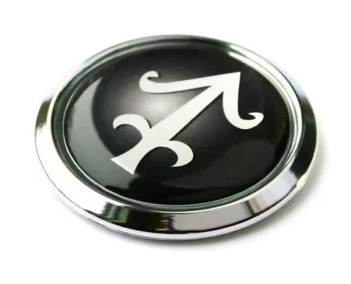 Sagittarius Zodiac Symbol Chrome Emblem Car Bike Decal Badge 3D Sticker 1
