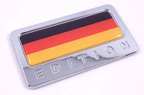 Germany Flag German Edition Chrome Emblem 3D Car Bike Badge 1