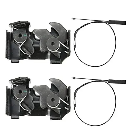 A2048800260+A2058800059 Front Hood Lock Cable W/ Latch Set 2