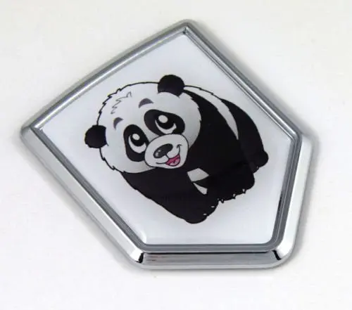 China Chinese Panda Flag Car Chrome Emblem 3D Decal Bumper Sticker Badge Auto 1