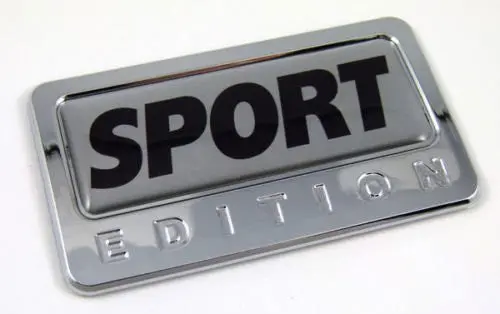 Car Chrome Decals Cbedi-Sport Sport Special Edition Car Chrome Emblem With Domed Decal Car Bike Auto Badge 3D 1