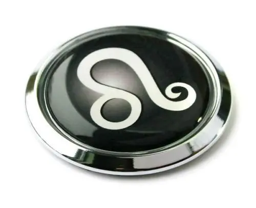 Leo Zodiac Symbol Chrome Emblem Car Bike Decal Badge 3D Sticker 1