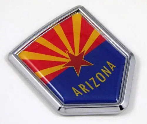 Arizona Az Usa State Flag Car Chrome Emblem Decal Sticker Bike Laptop Boat 3Dd Sticker Badge 1