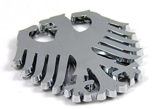 Car Chrome Decals Cnpl-Gereagle German Eagle Chrome Car Emblem Deutschland Germany Sticker Badge Bike Auto 2.25" 1