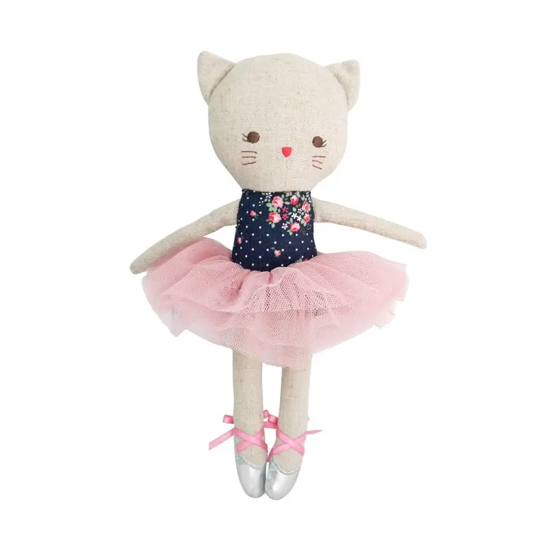 Alimrose - Odette Kitty Ballerina 25Cm - Midnight Floral 1