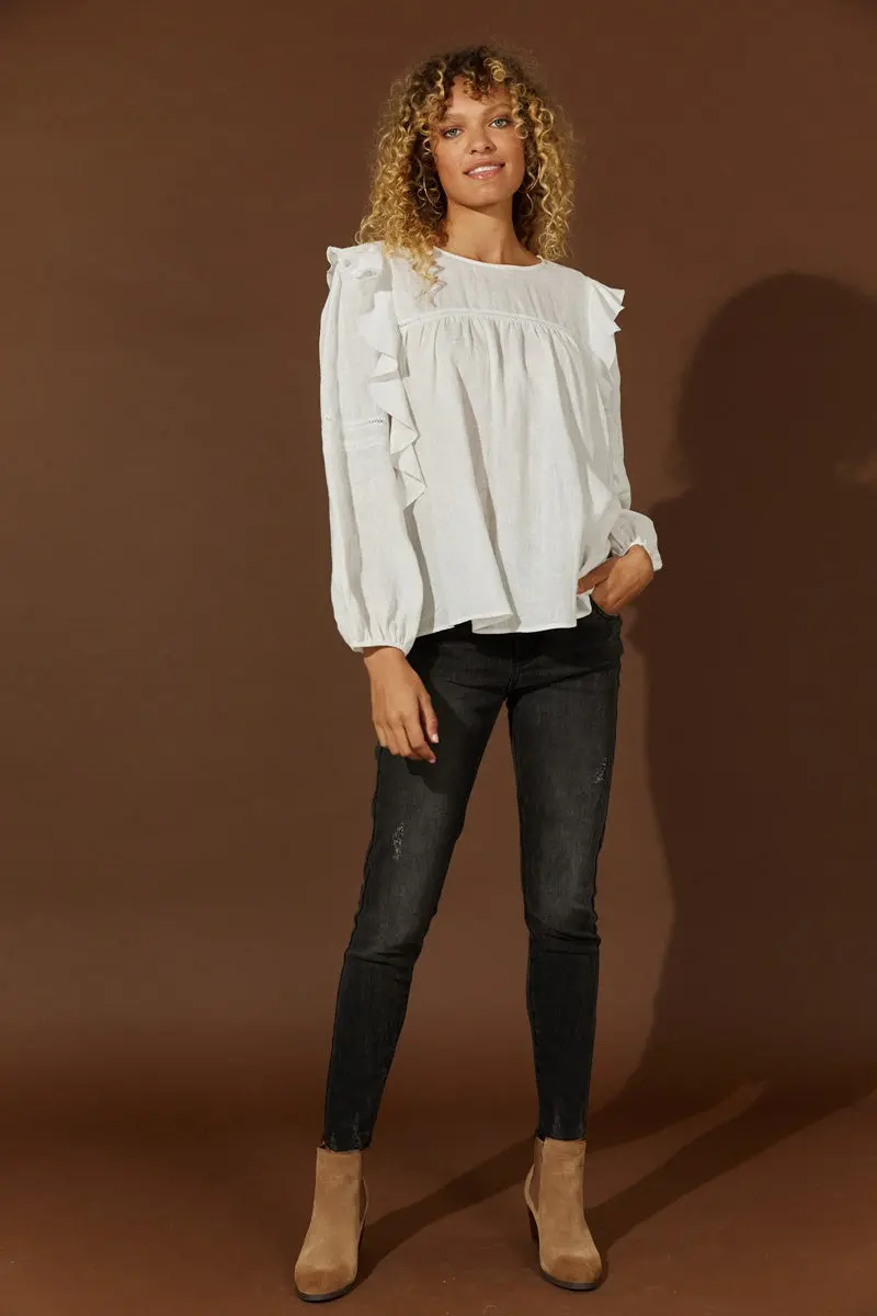 Isle Of Mine - Honesty Peasant Top - Bisque 1
