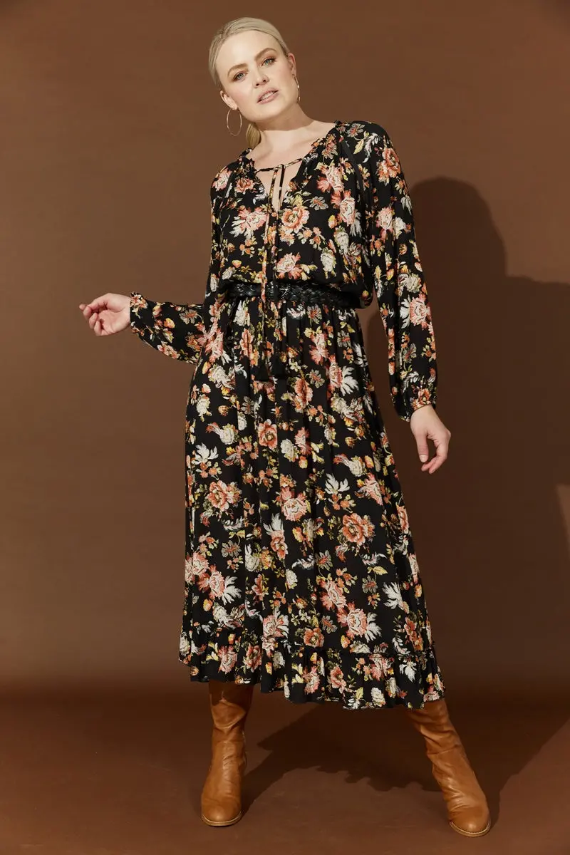 Isle Of Mine - Flourish Maxi Dress - Black 1