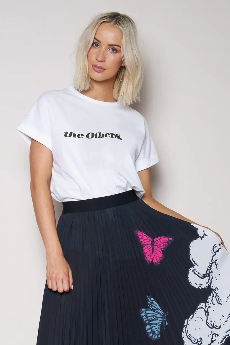 The Others - Relaxed Tee - White With Black Logo 1