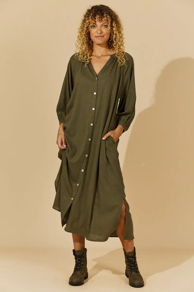 Isle Of Mine - Honour Maxi Dress - Evergreen 1