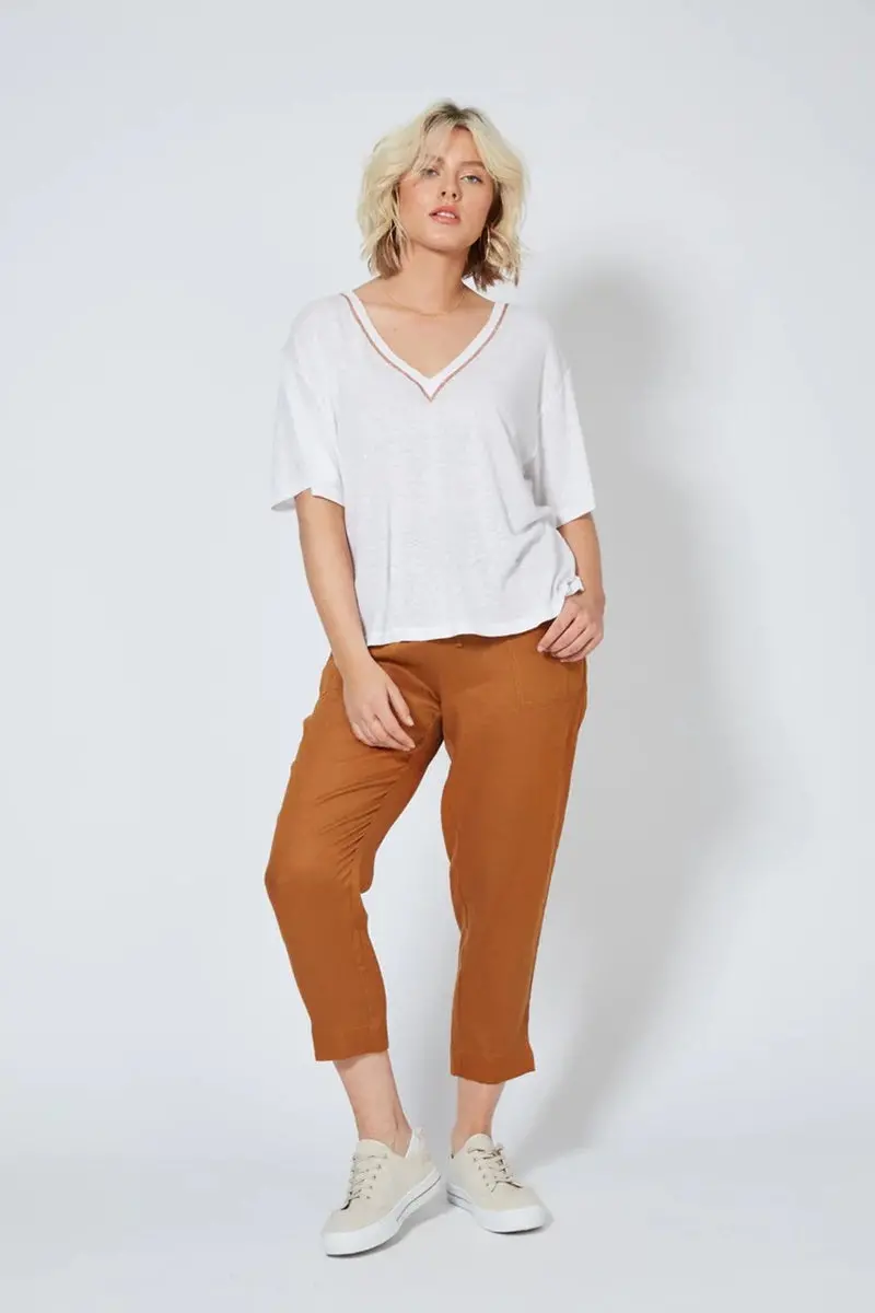 Isle Of Mine - Sunda V Neck Tee - Imperial 1