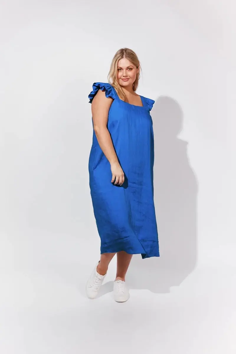 Isle Of Mine - Nusa Frill Dress - Cobalt 2