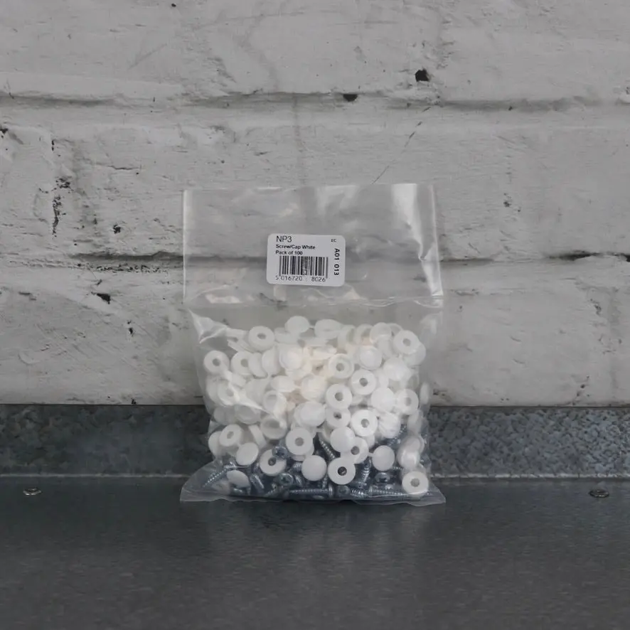 Workshop Warehouse 100 Hinged Cap Number Plate Screws 1