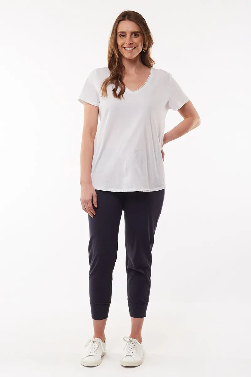 Elm - Fundamental Vee Tee - White 1