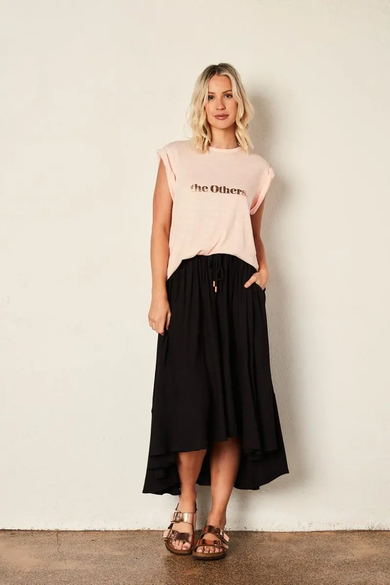 The Others - Muscle Tank - Soft Peach With Gold Foil 1