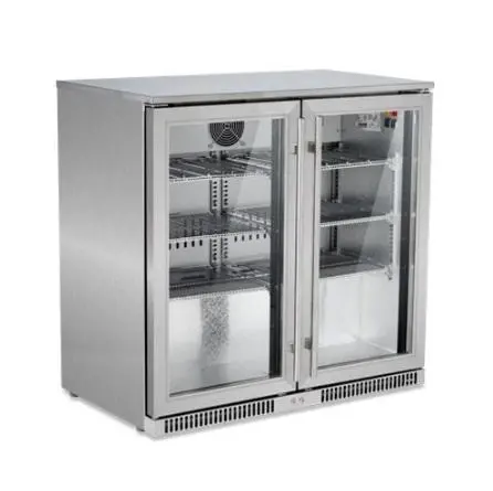 Snomaster 220L Stainless Steel Two Door Alfresco Beverage Cooler 1