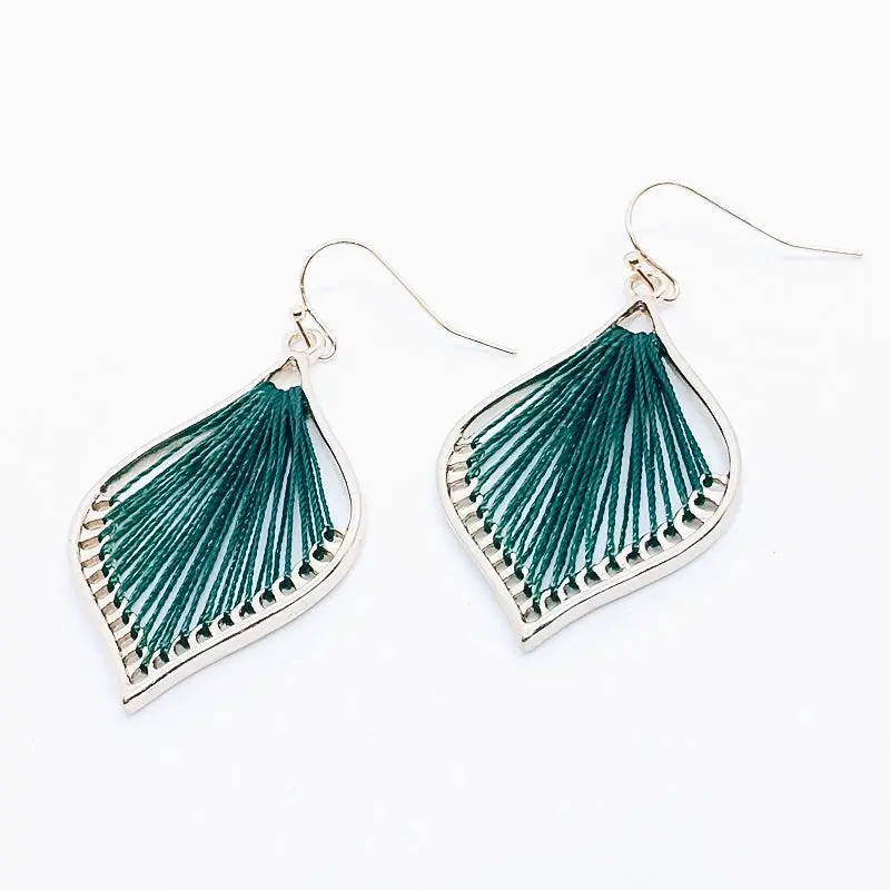 Stilen - Harp Earrings - Forest 1