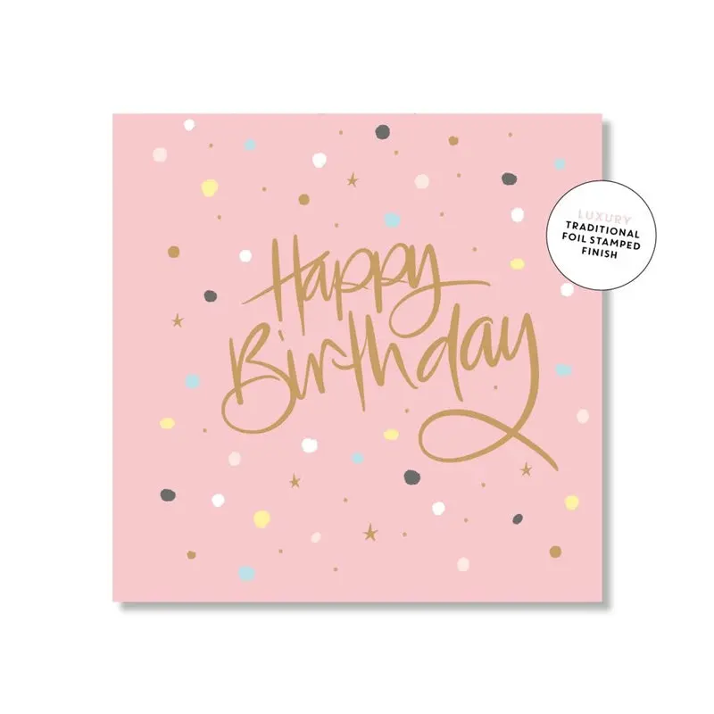 Just Smitten Mini Gift Card - Peachy Birthday Confetti 1