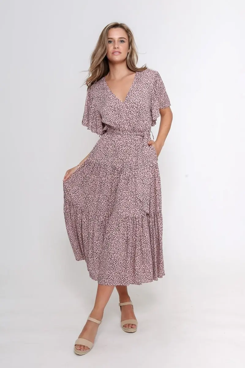 Leoni - Dayna Dress - Pink Leopard 1