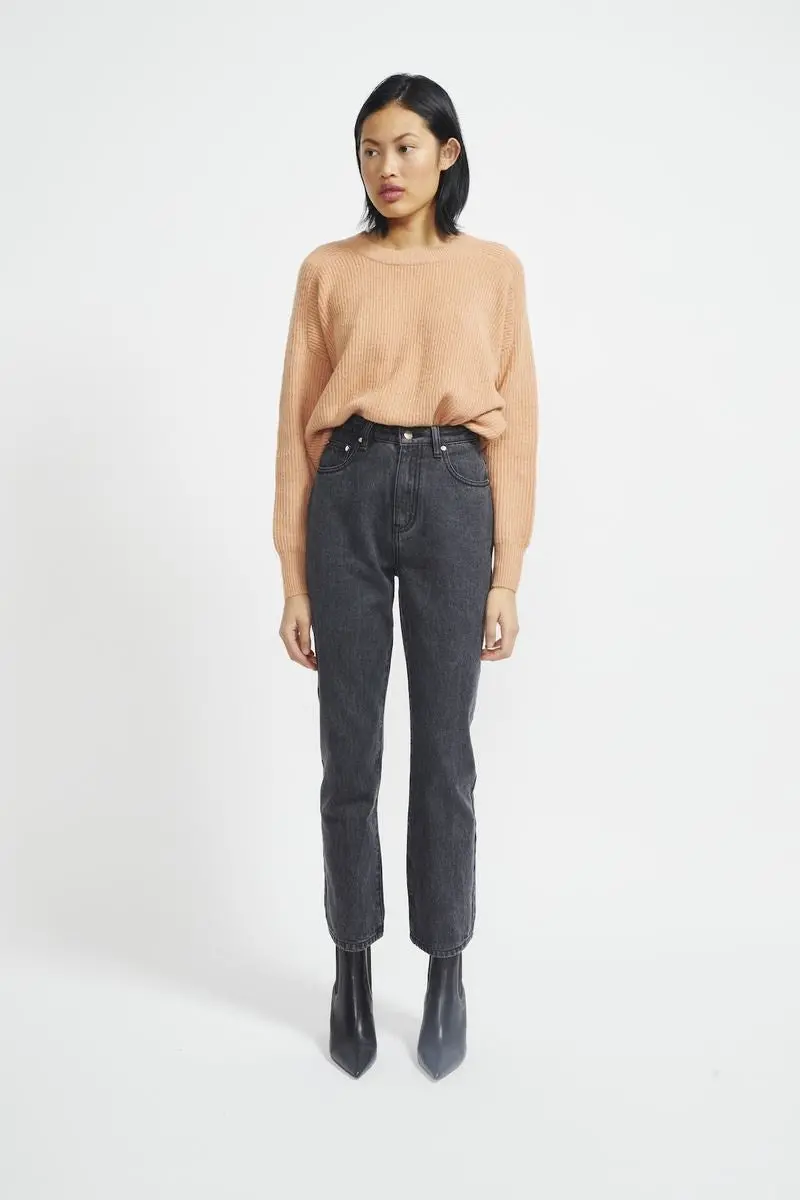 Staple - Muse Black Straight Jeans - Washed Black 1