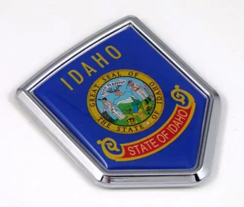 Idaho Id Usa State Flag Car Chrome Emblem Decal Sticker Bike Laptop Boat 3Dd Sticker Badge 1