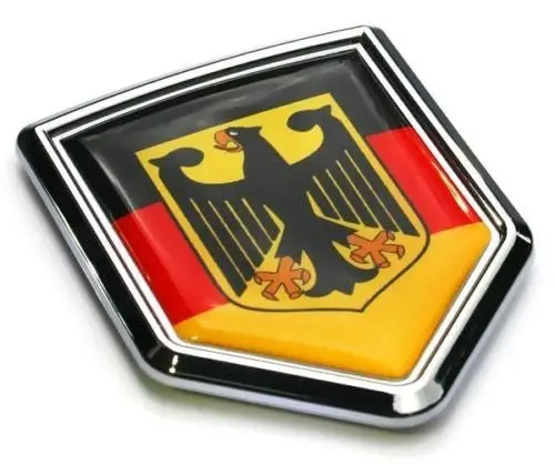 Car Chrome Decals Cbshd077 German Decal Germany Flag Car Chrome Emblem 3D Sticker Deutschland 1