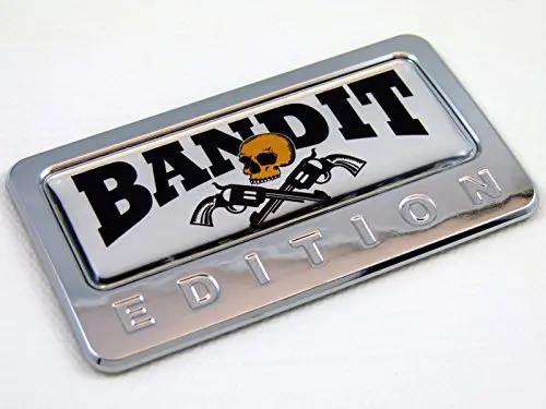 Bandit Edition Chrome Emblem With Domed Decal Car Auto Badge 3D Sticker 1