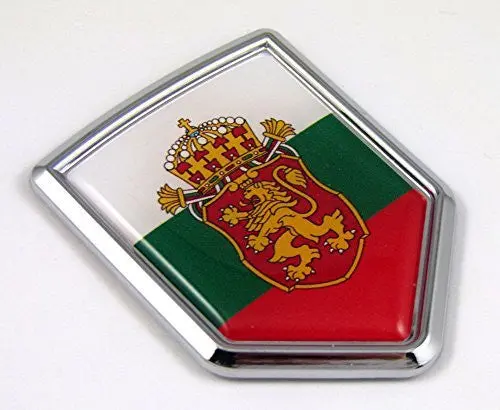 Bulgaria Flag Car Chrome Emblem Decal 3D Bumper Sticker Bike Crest 1