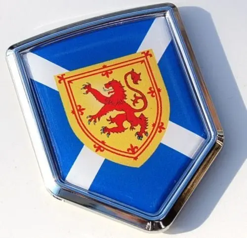 Car Chrome Decals Cbshd252b Scotland Decal Scottish Flag Car Chrome Emblem Sticker 1