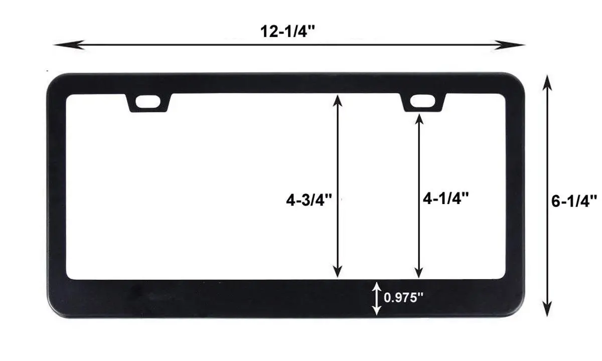 Philippine Flag Black Carbon Fiber Look Metal Car License Plate Frame 2