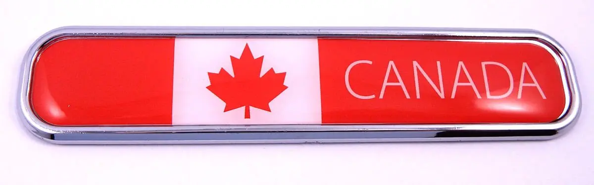 Canada Car Chrome Emblem 3D Auto Decal Sticker For Car Bike Boat 5.3" 1