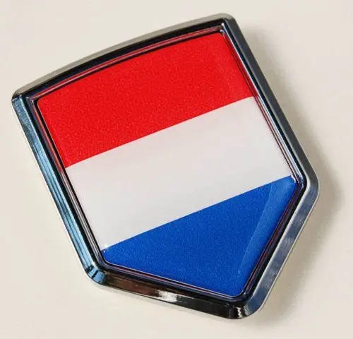 Netherlands Flag Car Chrome Emblem Decal Sticker 2