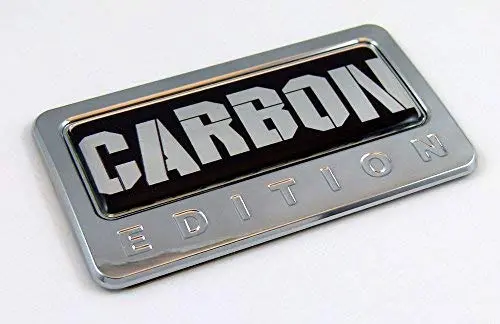 Carbon Edition Chrome Emblem With Domed Decal Car Auto Bike Badge Motorcycle 1