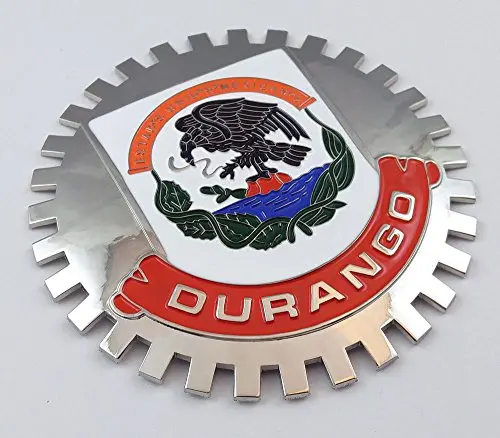 Durango Mexico Grille Badge For Car Truck Grill Mount Mexican Flag 1