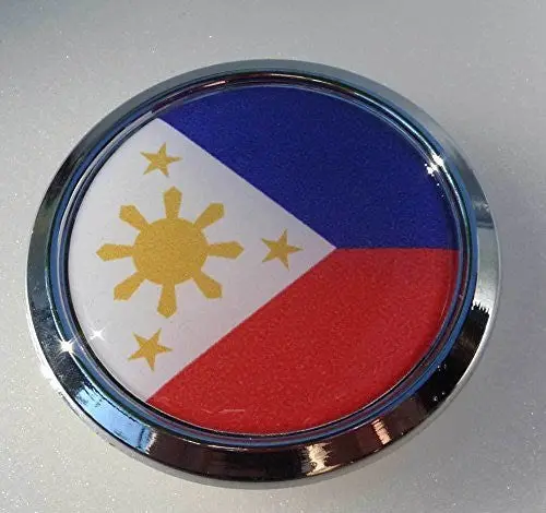 Philippine Decal Flag Car Chrome Emblem Bike 3D Sticker 1