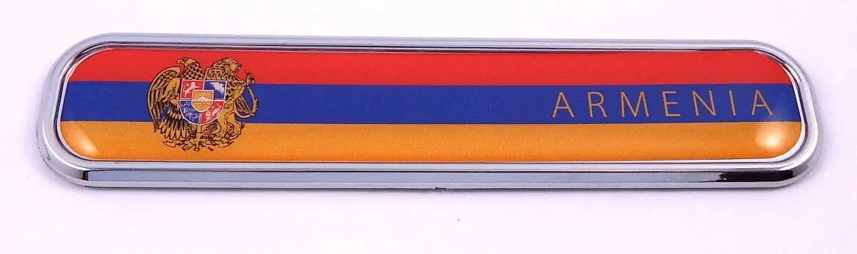 Armenia Car Chrome Emblem 3D Auto Decal Sticker For Car Bike Boat 5.3" 1