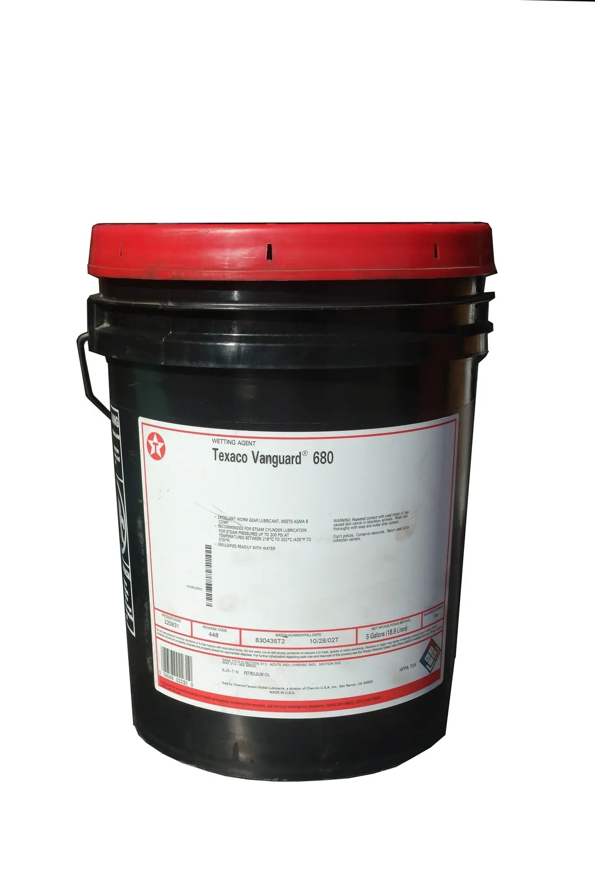 600 Wt. Compounded Steam Cylinder Oil, 5 Gal Pail 1