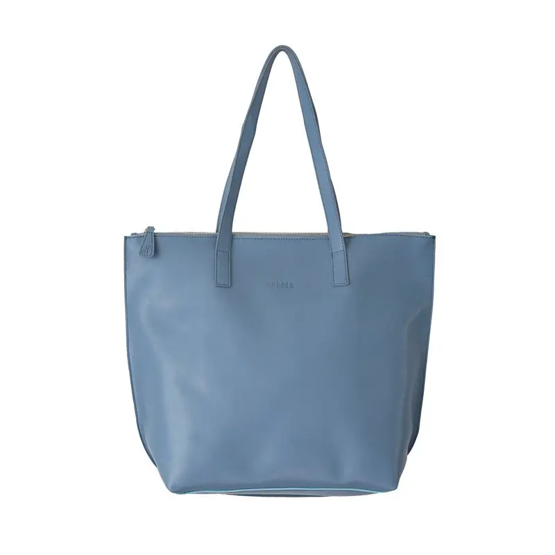 Hoopla - Large Zip Tote - Blue Grey 1