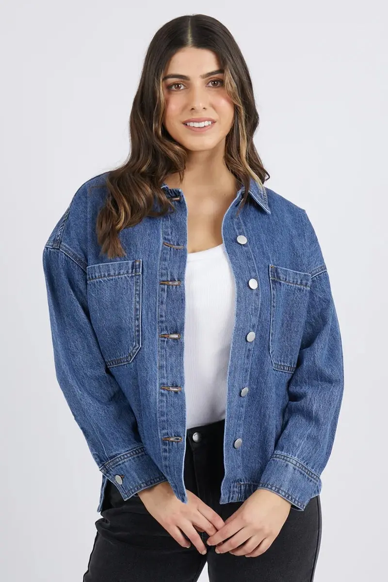 Foxwood - Joelle Denim Shacket - Dark Blue 1