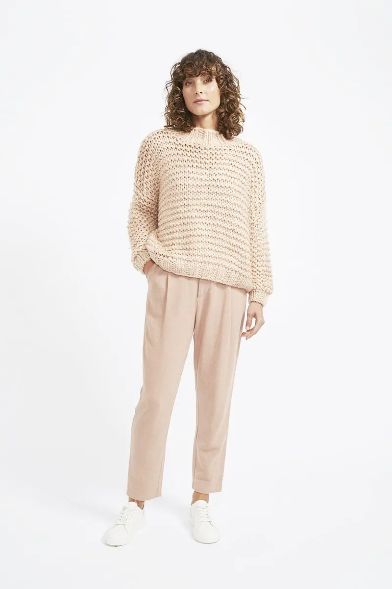 Staple - Tempo Jumper - Dusty Pink 1