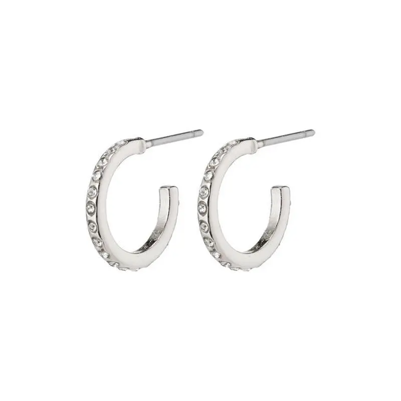 Pilgrim - Roberta Pi Earrings - Silver Plated Crystal 1
